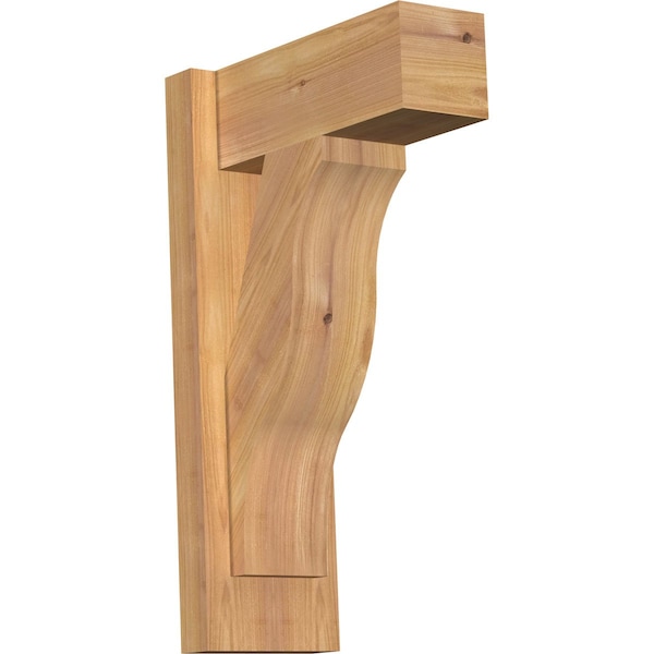 Ekena Millwork Funston Block Smooth Outlooker, Western Red Cedar, 5 1/2"W x 12"D x 20"H OUT06X12X20FST05SWR - main